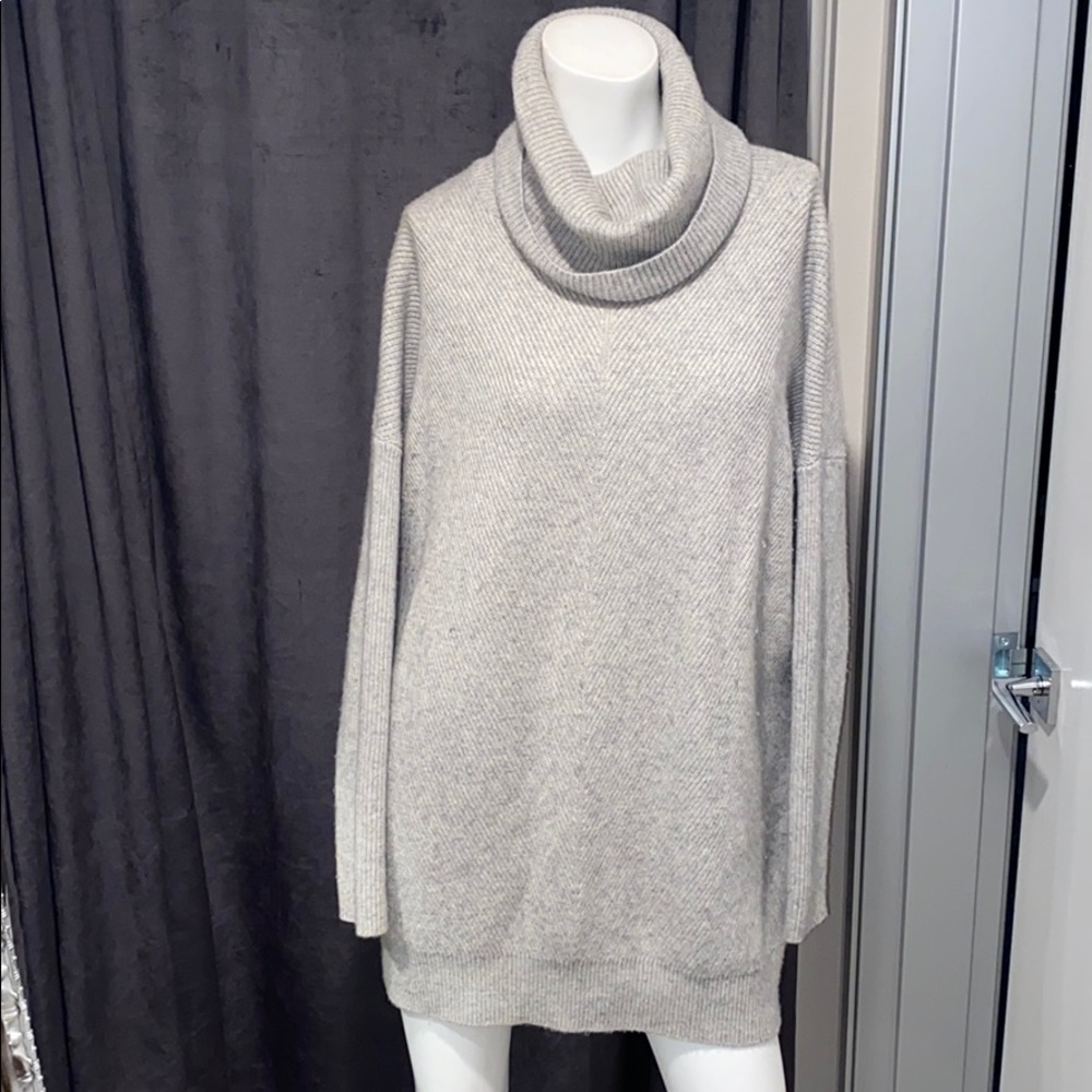 Vince Gray Cowl Neck Sweater Tunic